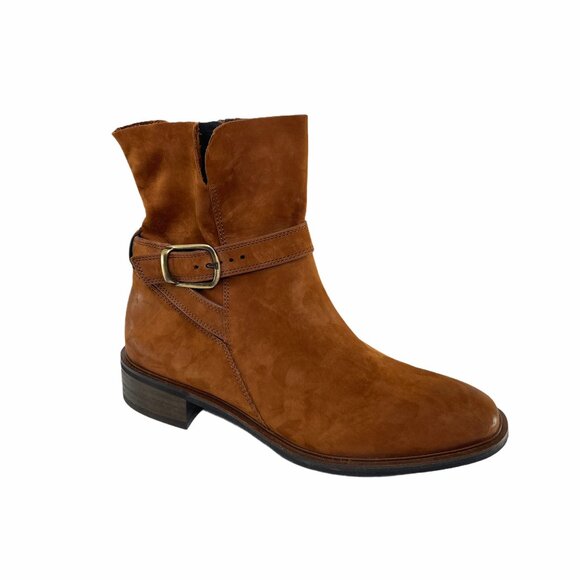 Paul Green Brown Ankle Boots with Buckle, Zipper, 9755-017 Size UK 3 (US 5.5) - Picture 1 of 7